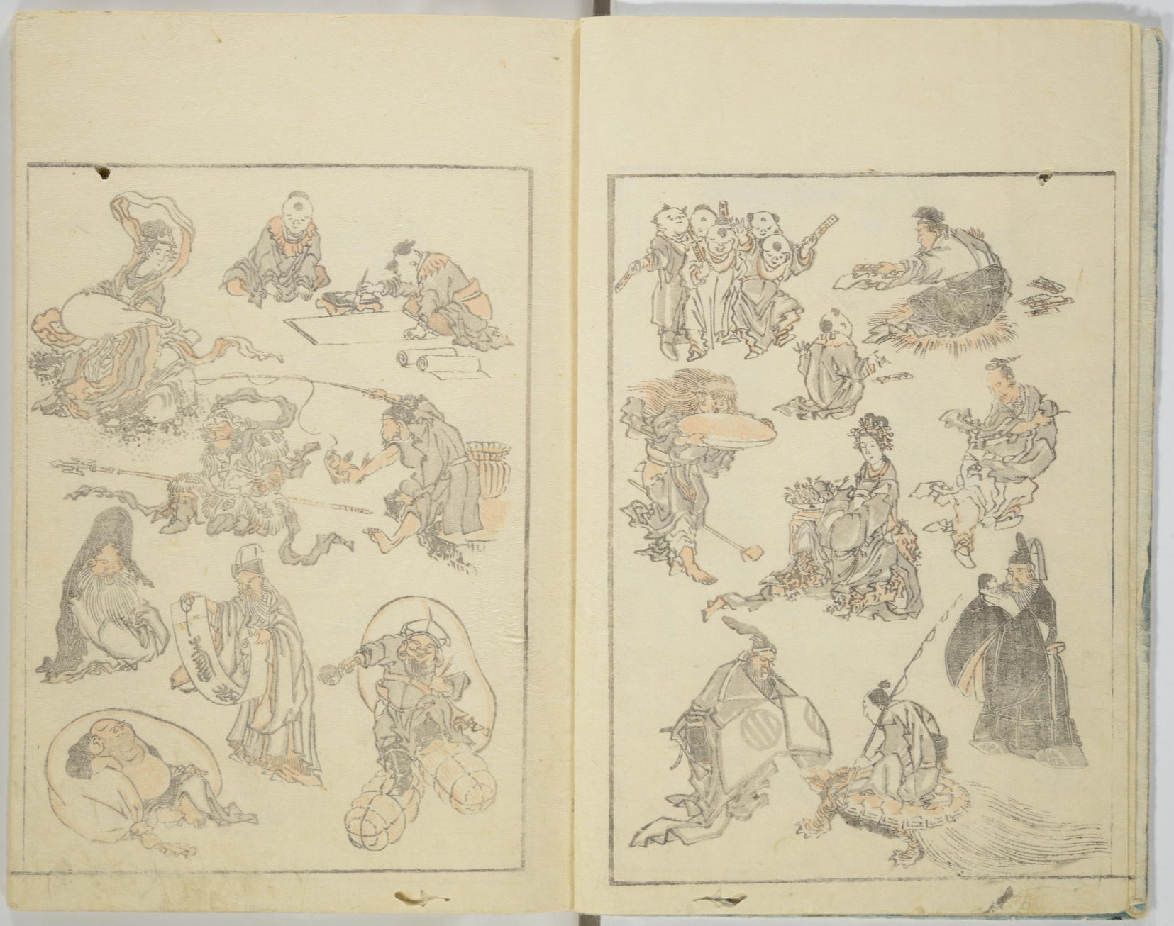 葛飾北斎『北斎漫画 初編』画像4 部分1