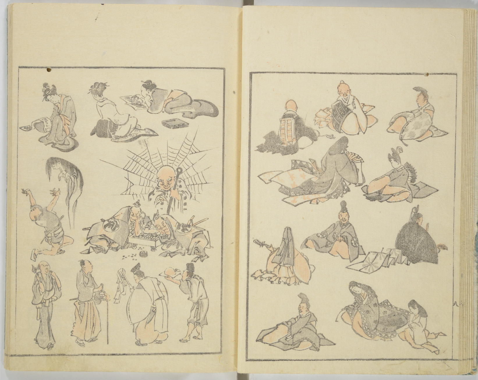 葛飾北斎『北斎漫画 初編』画像11 部分1